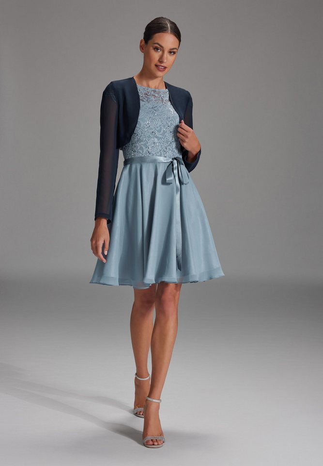 SWING Boleroblazer - Bolero aus Chiffon Figurbetonter Schnitt von SWING