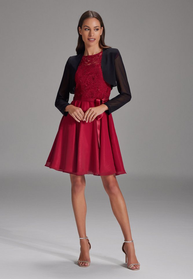 SWING Boleroblazer - Bolero aus Chiffon Figurbetonter Schnitt von SWING