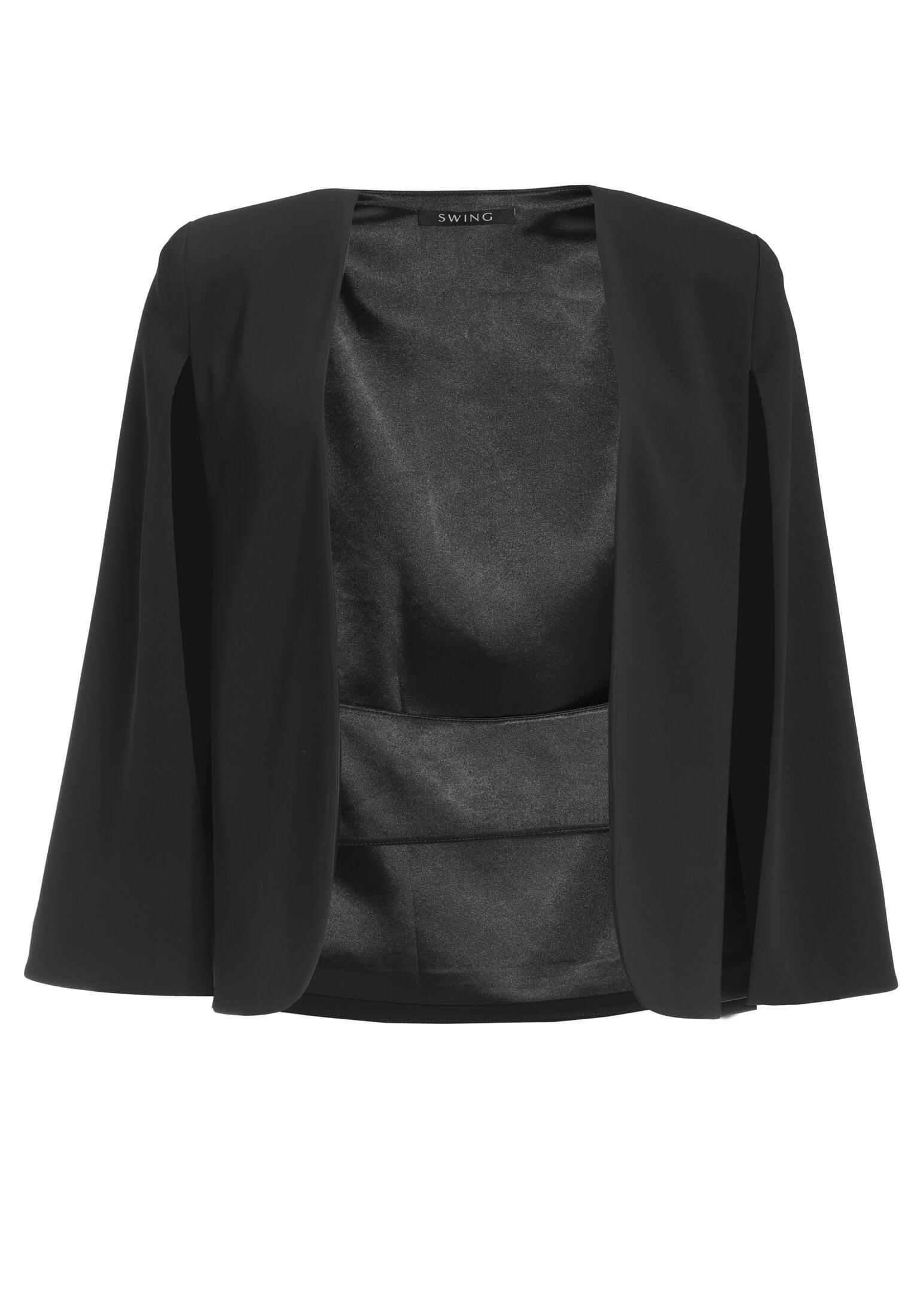 SWING - Cape Blazer aus Webware black von SWING