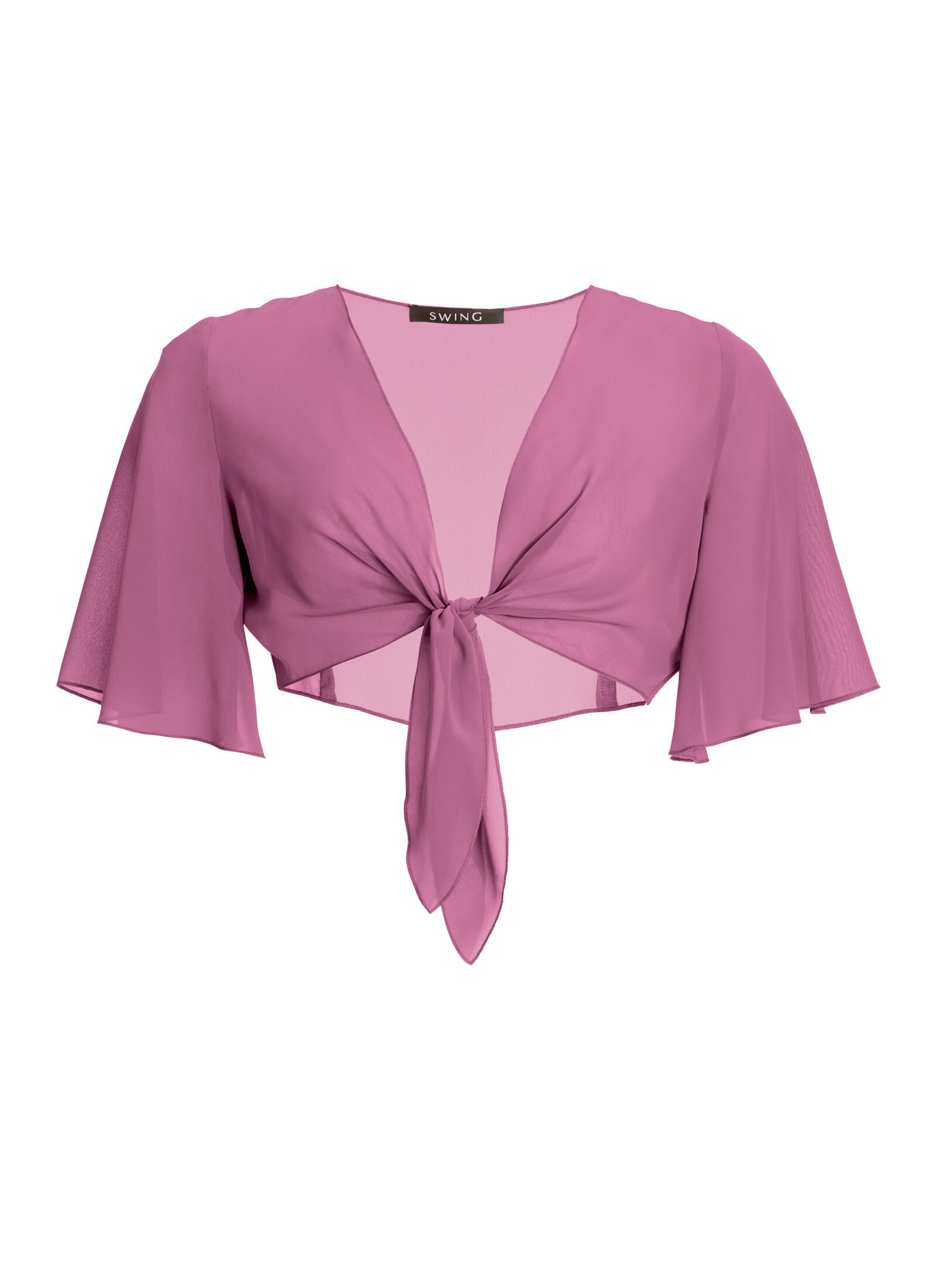 SWING - Chiffon Bolero mit Knoten raspberry pink von SWING