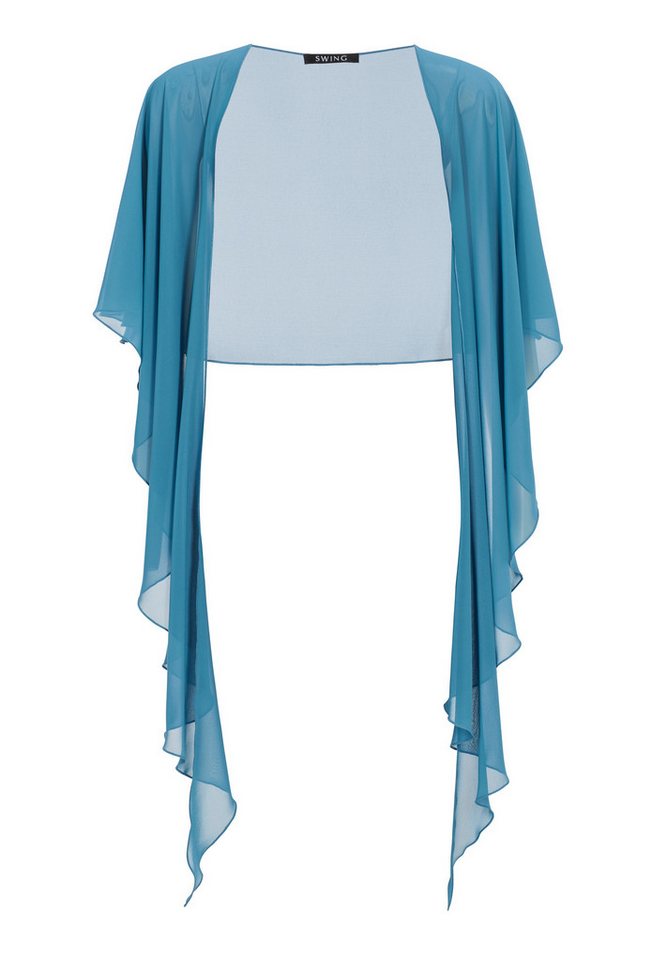 SWING Chiffontuch - Anlass Stola aus nachhaltigem Chiffon - Tuch über Kleider - Bolero, Einheitsgröße von SWING