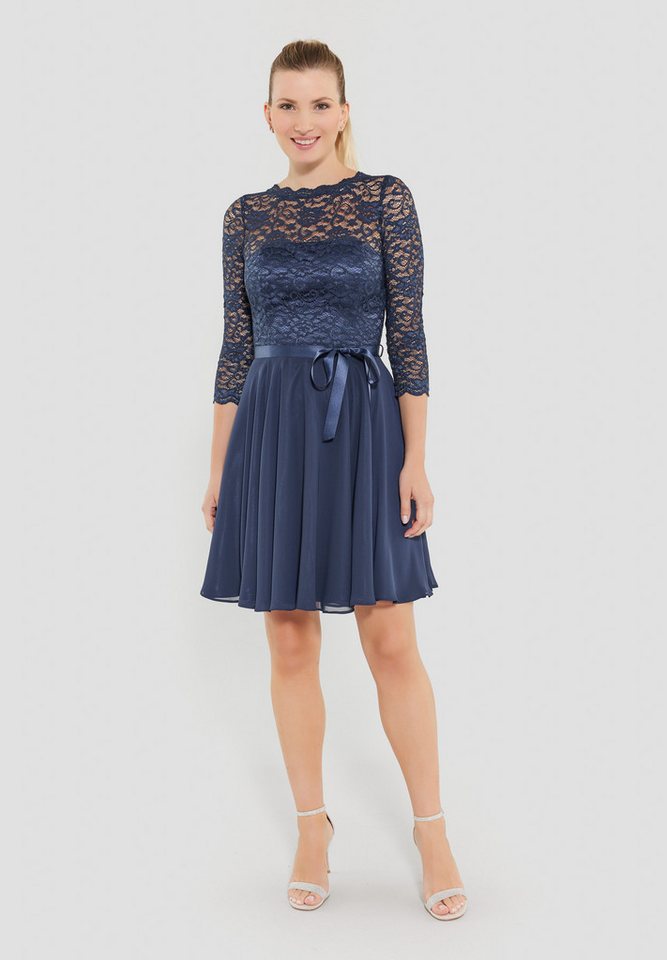 SWING Cocktailkleid - Cocktailkleid aus Spitze und Chiffon 3/4 Arm von SWING