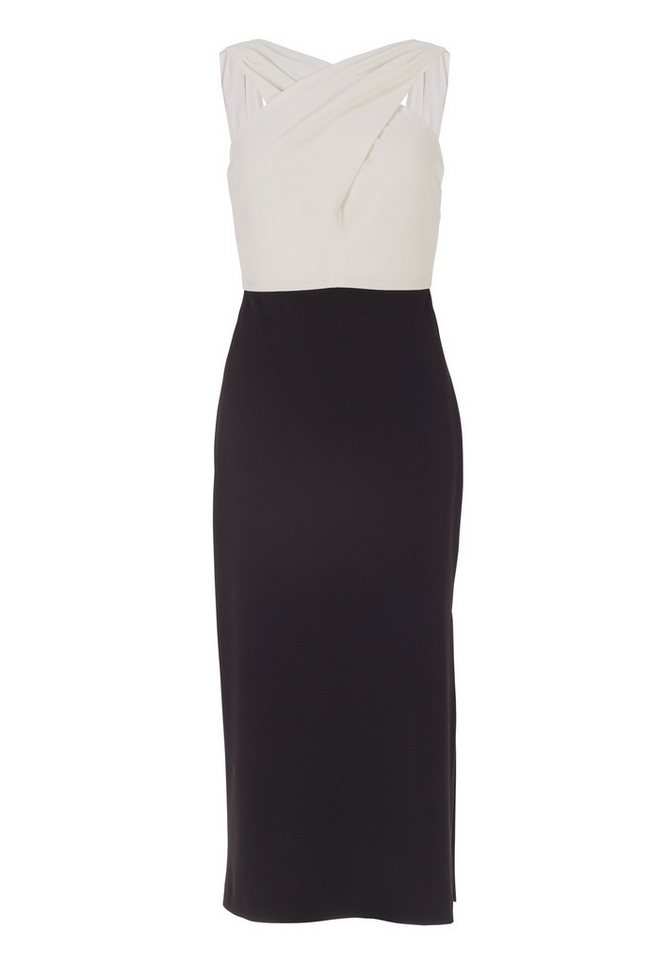 SWING Cocktailkleid Swing - Kleid - Midikleid - Figurbetontes Kleid - Crepe Jersey von SWING