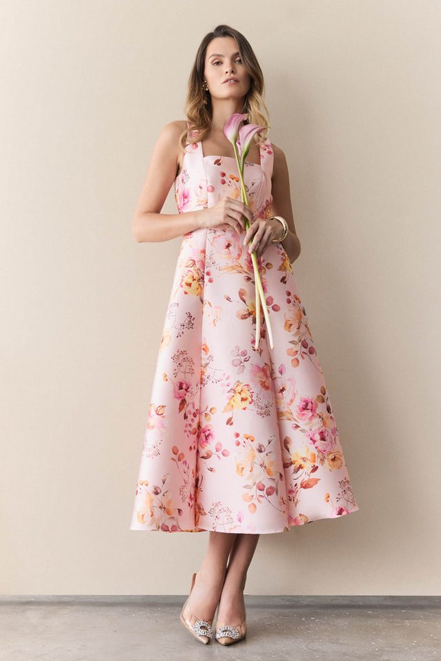 SWING Cocktailkleid Taillierter Schnitt mit Rock in A-Linie von SWING