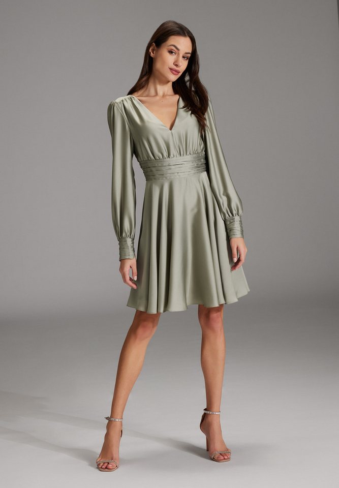 SWING Cocktailkleid Taillierter Schnitt mit ausgestelltem Rockteil von SWING