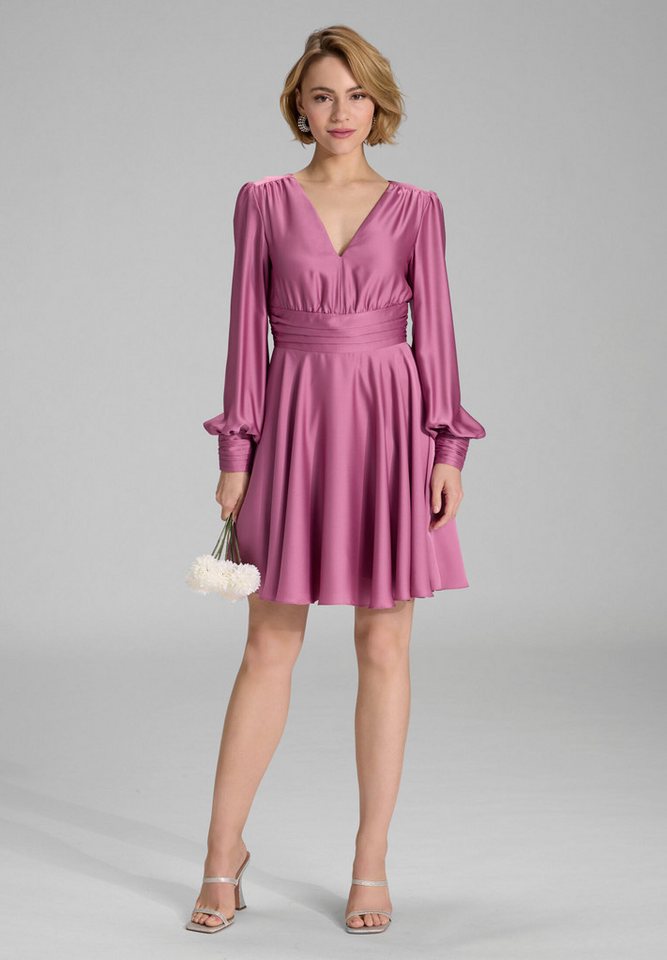 SWING Cocktailkleid Taillierter Schnitt mit ausgestelltem Rockteil von SWING