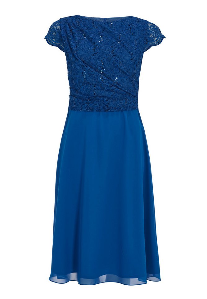 SWING Cocktailkleid - festliches Kleid - Anlasskleid aus Material-Mix von SWING