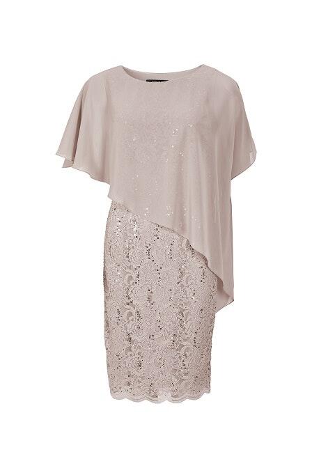 SWING - Cocktailkleid mit Überwurf - Gr. - 36 von SWING