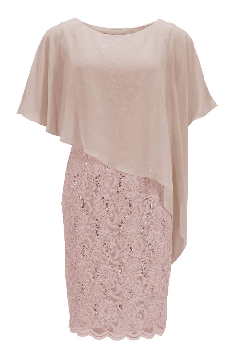 SWING - Cocktailkleid mit Überwurf peach blush - Gr. - 44 von SWING