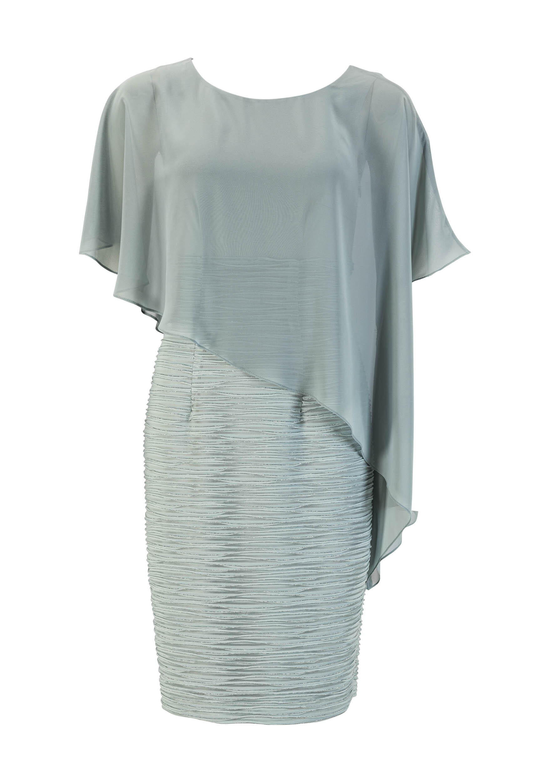 SWING - Cocktailkleid mit Überwurf pistazie / silver - Gr. - 50 von SWING