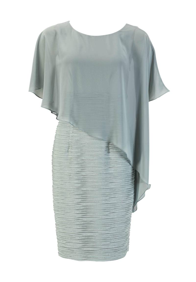 SWING - Cocktailkleid mit Überwurf pistazie / silver - Gr. - 50 von SWING