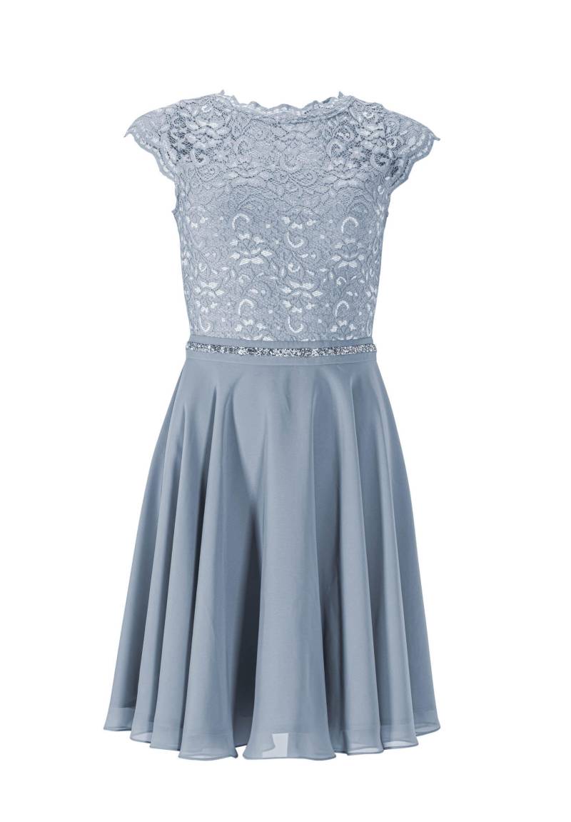 SWING - Cocktailkleid mit elastischem Spitzentop blue dust - Gr. - 38 von SWING