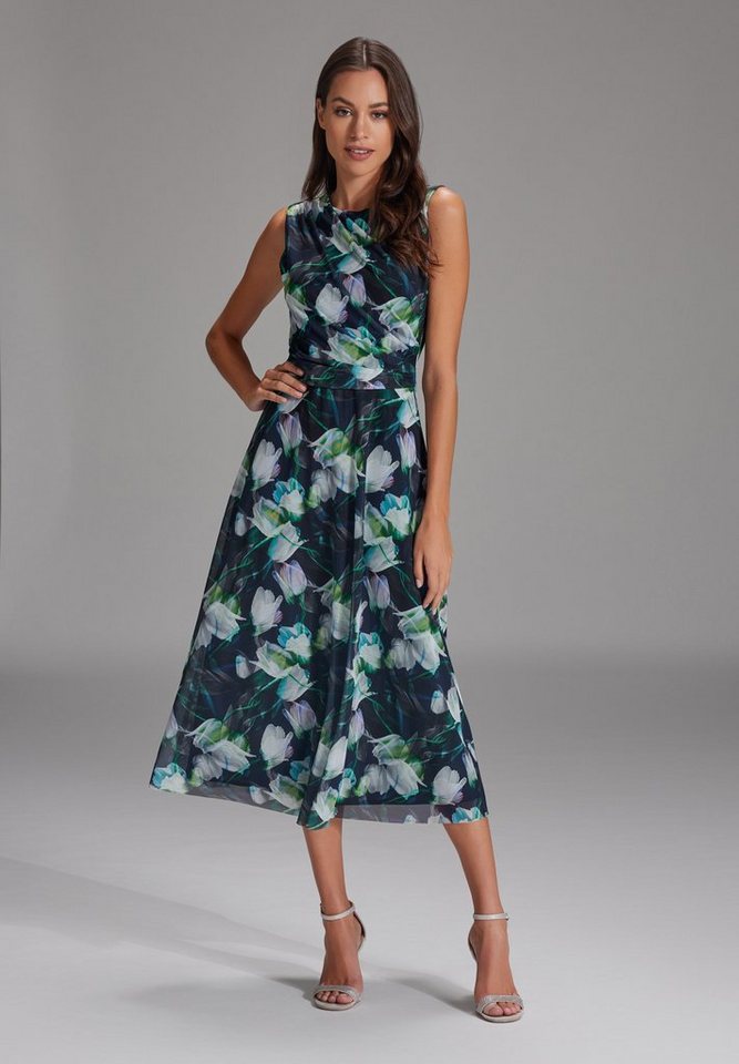 SWING Cocktailkleid Taillierter Schnitt mit ausgestelltem Rockteil von SWING