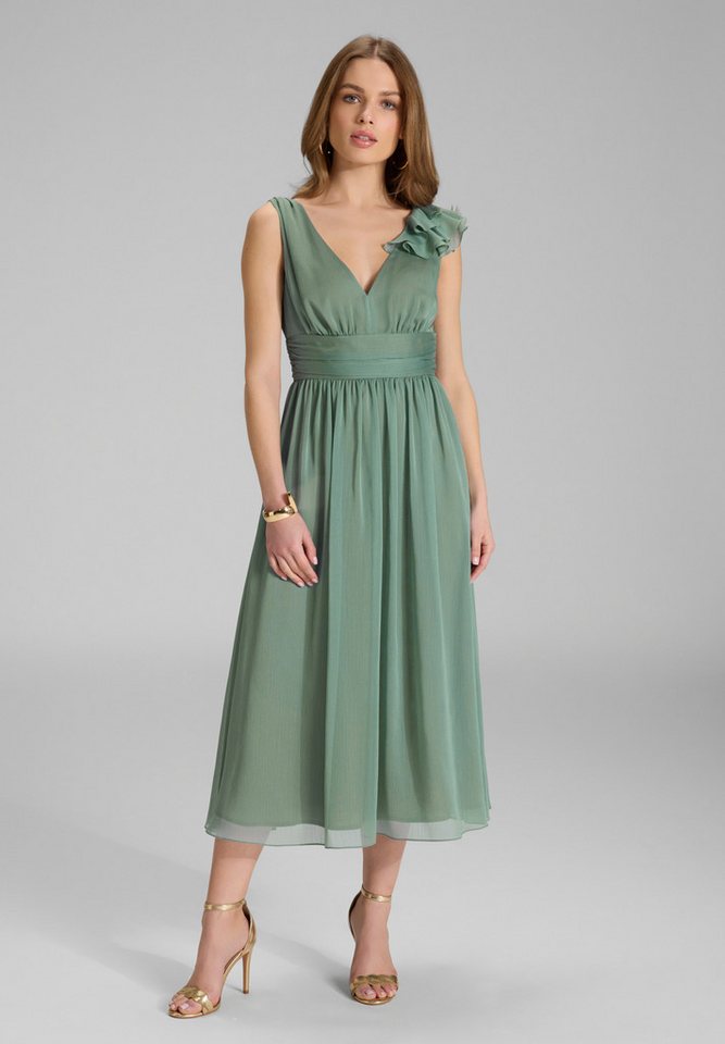 SWING Cocktailkleid Taillierter Schnitt mit ausgestelltem Rockteil von SWING