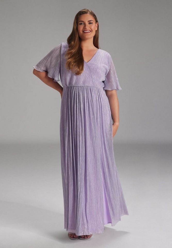 SWING Cocktailkleid Oberteil in lockerer Passform mit fließendem Rockteil von SWING