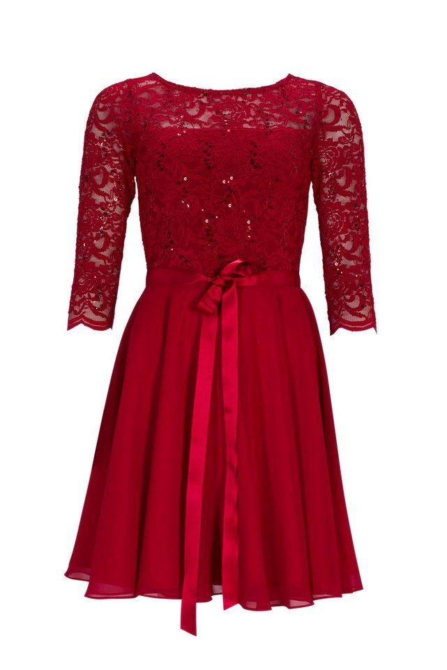 SWING Cocktailkleid Taillierte Passform mit ausgestelltem Rockteil von SWING