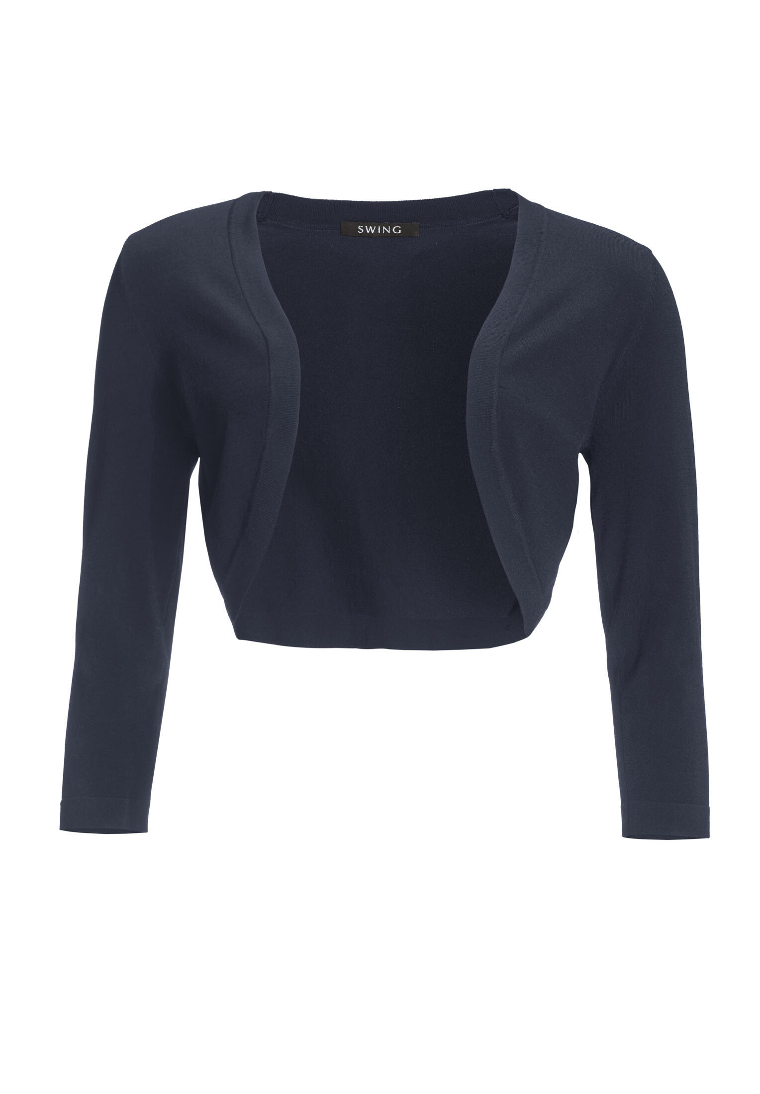 SWING - Cropped Bolero mit 3/4 Arm navy - Gr. - 36 von SWING