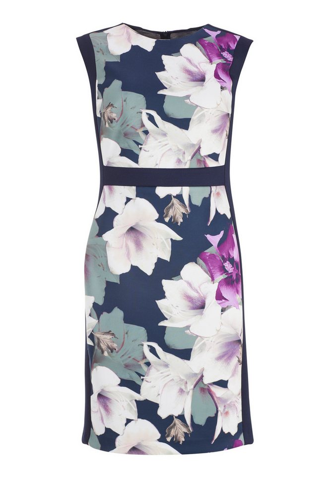 SWING Etuikleid - stretchiges Kleid - mit Kontrasteinsätzen von SWING