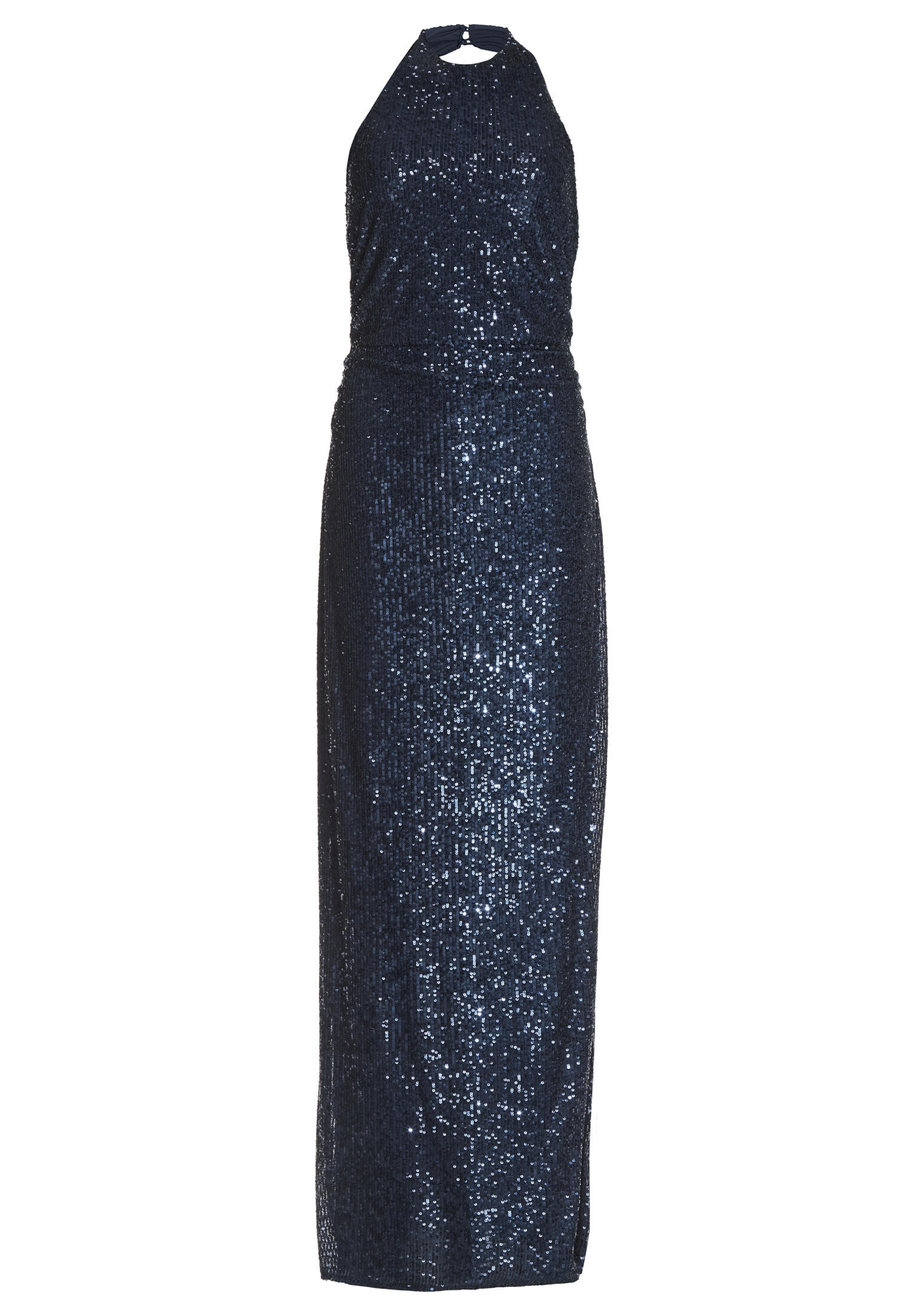 SWING - Figurbetontes Abendkleid aus elastischer Paillette mit amerikanischem Ausschnitt navy - Gr. - 34 von SWING