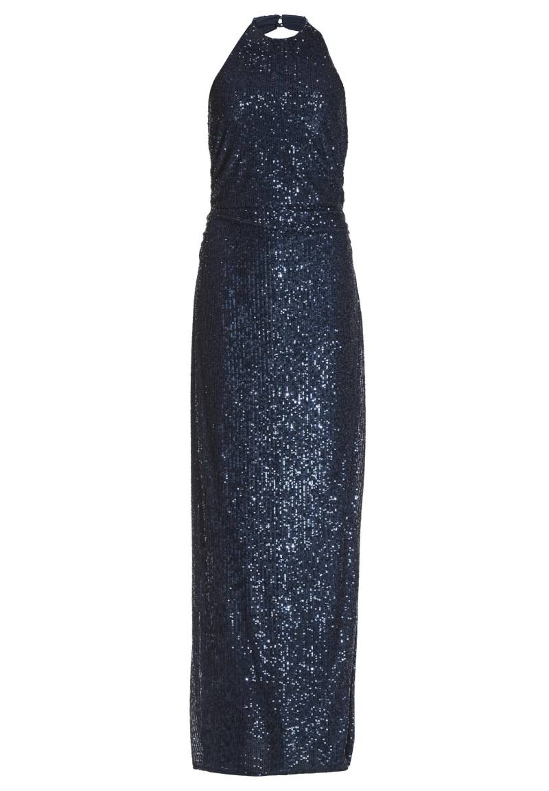 SWING - Figurbetontes Abendkleid aus elastischer Paillette mit amerikanischem Ausschnitt navy - Gr. - 34 von SWING