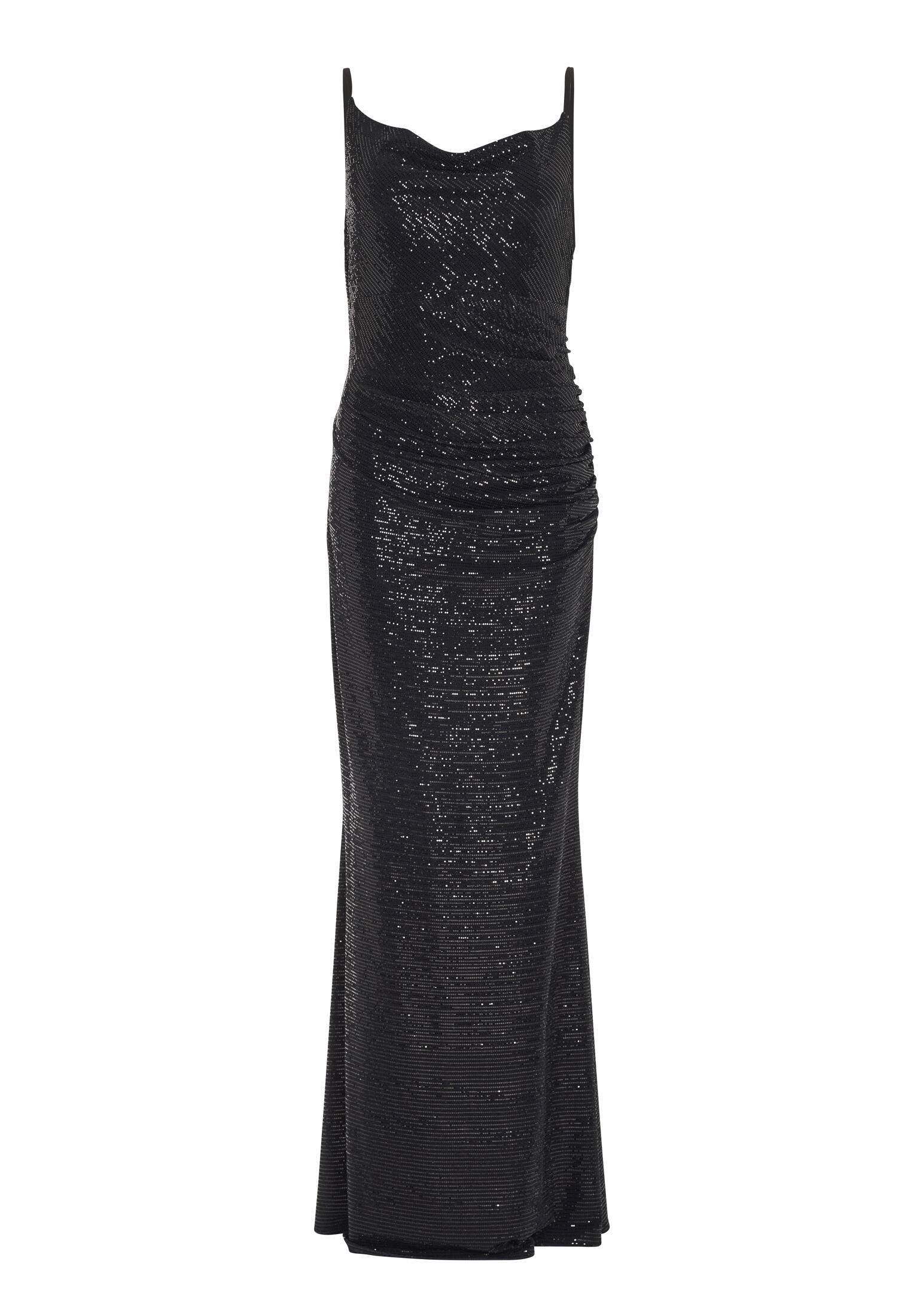 SWING - Figurbetontes Abendkleid aus glitzerndem Jersey black - Gr. - 40 von SWING