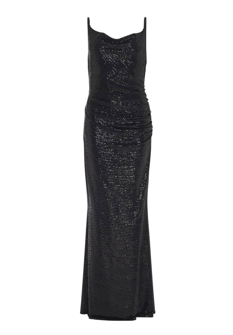 SWING - Figurbetontes Abendkleid aus glitzerndem Jersey black - Gr. - 40 von SWING