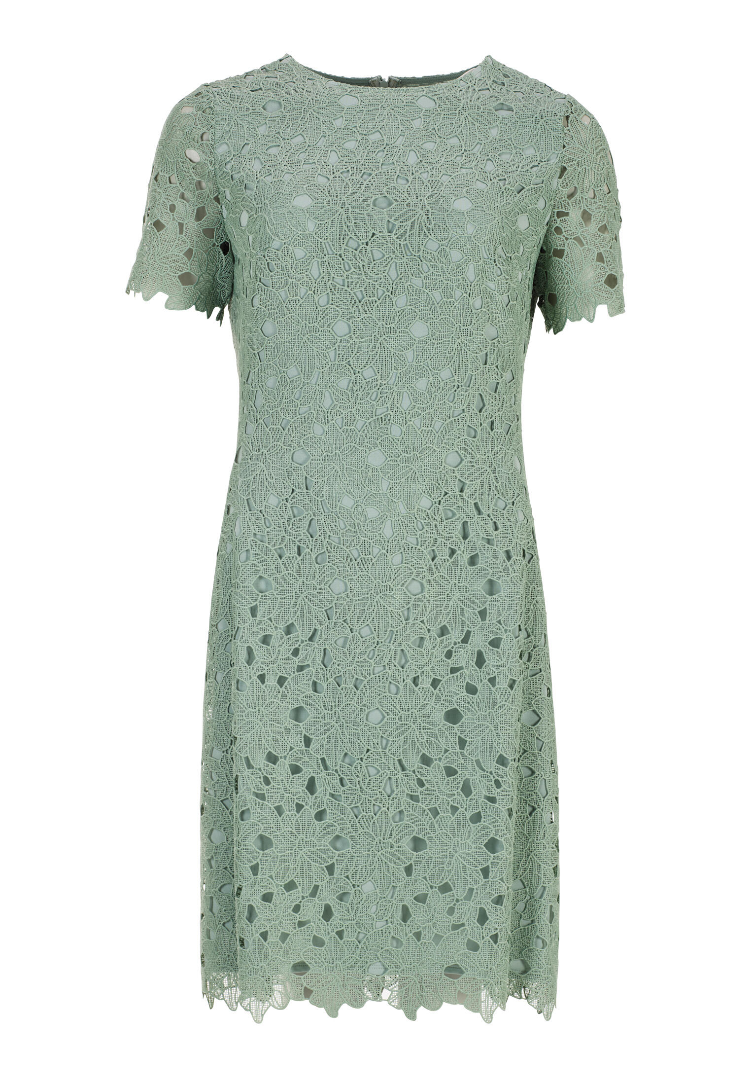 SWING - Gerades Etuikleid aus Spitze soft green - Gr. - 36 von SWING