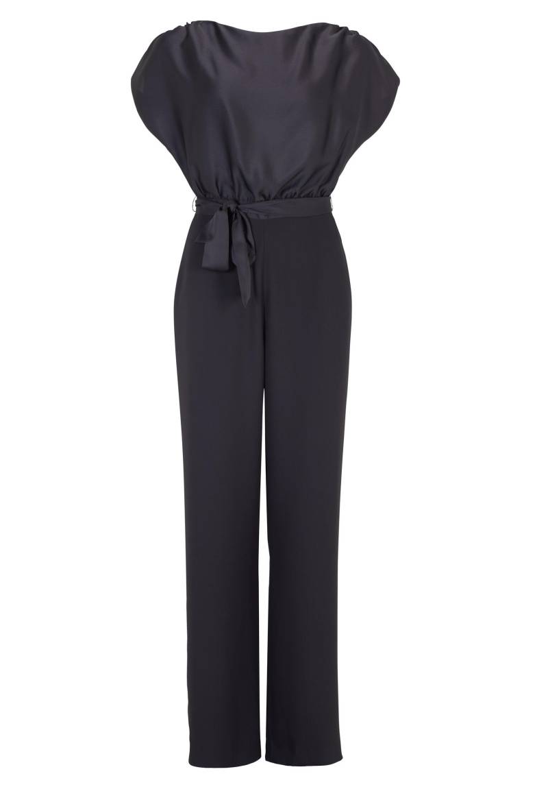 SWING - Jumpsuit aus Material-Mix black - Gr. - 38 von SWING