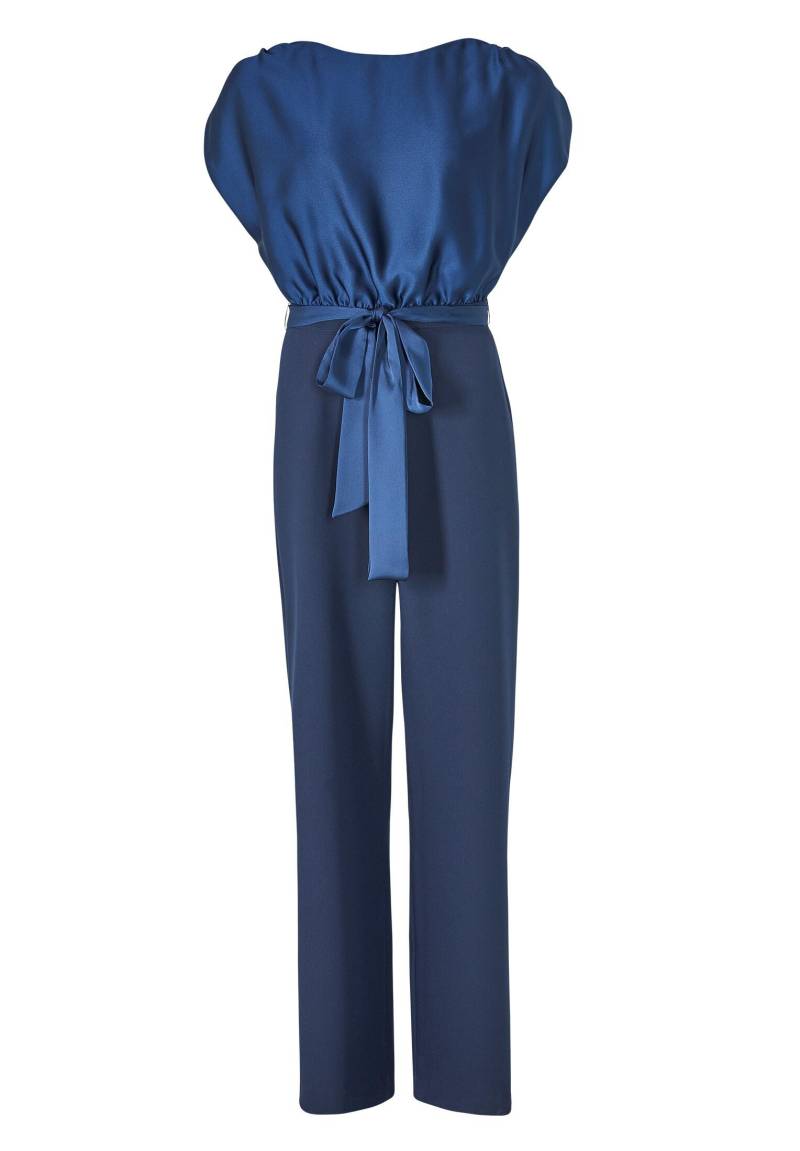 SWING - Jumpsuit aus Material-Mix navy - Gr. - 44 von SWING