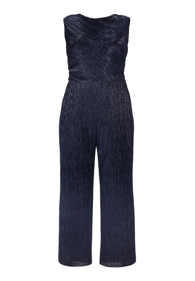 SWING Jumpsuit - festlicher Overall - Curve - Plissierter Lurex-Jumpsuit ohne Ärmel von SWING