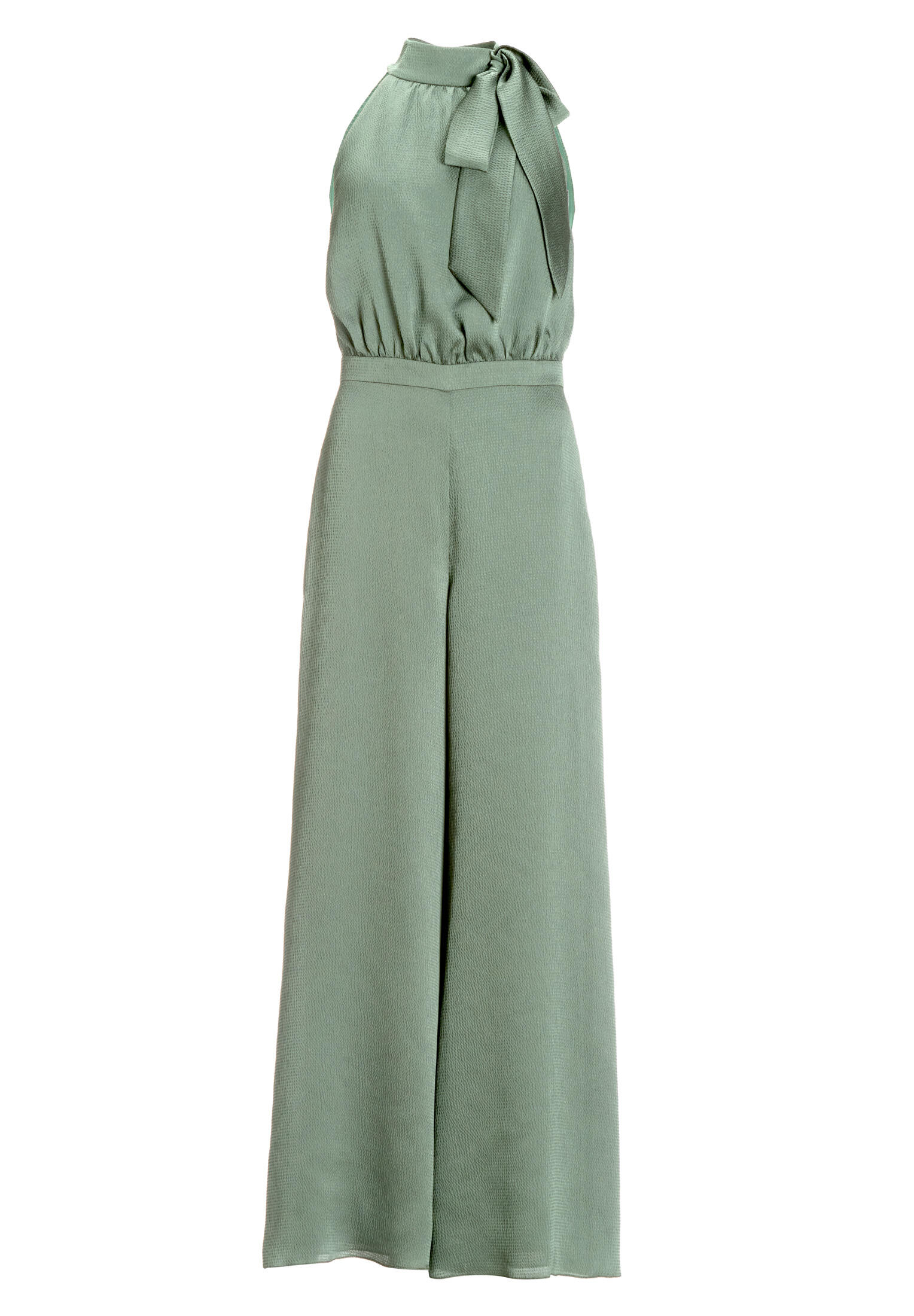 SWING - Jumpsuit mit Schluppe aus gehämmertem Satin pistachio green - Gr. - 42 von SWING
