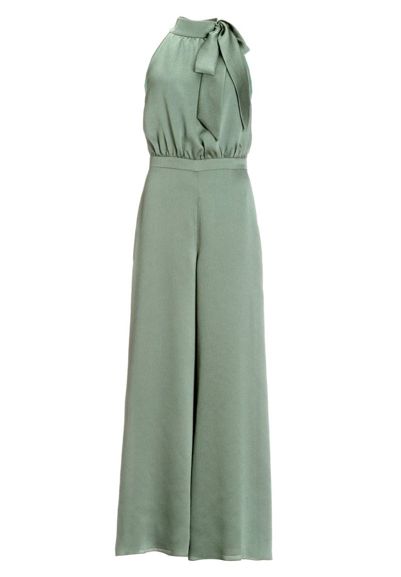 SWING - Jumpsuit mit Schluppe aus gehämmertem Satin pistachio green - Gr. - 42 von SWING