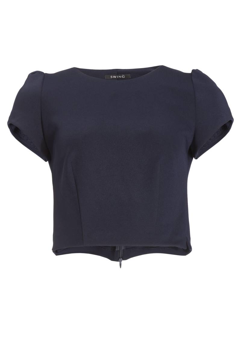 SWING - Oberteil aus Scuba mit kurzen Ärmeln navy - Gr. - 38 von SWING