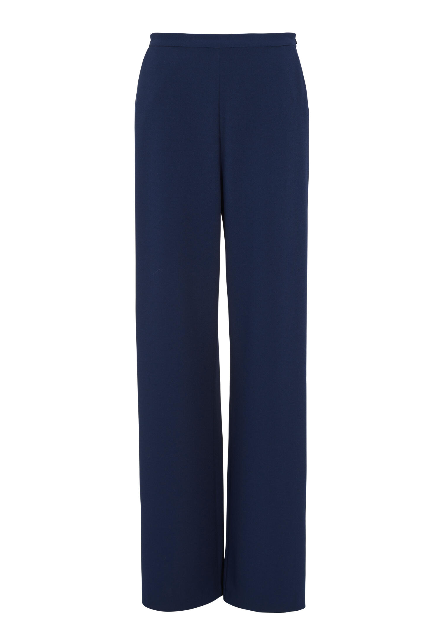 SWING - Palazzo-Hose aus elastischem Crepe navy - Gr. - 48 von SWING