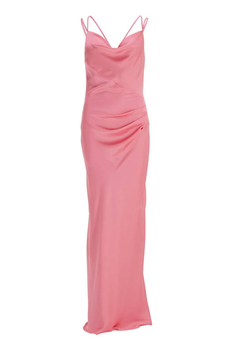 SWING - Slip-Dress aus nachhaltigem Satinchiffon melon pink - Gr. - 36 von SWING