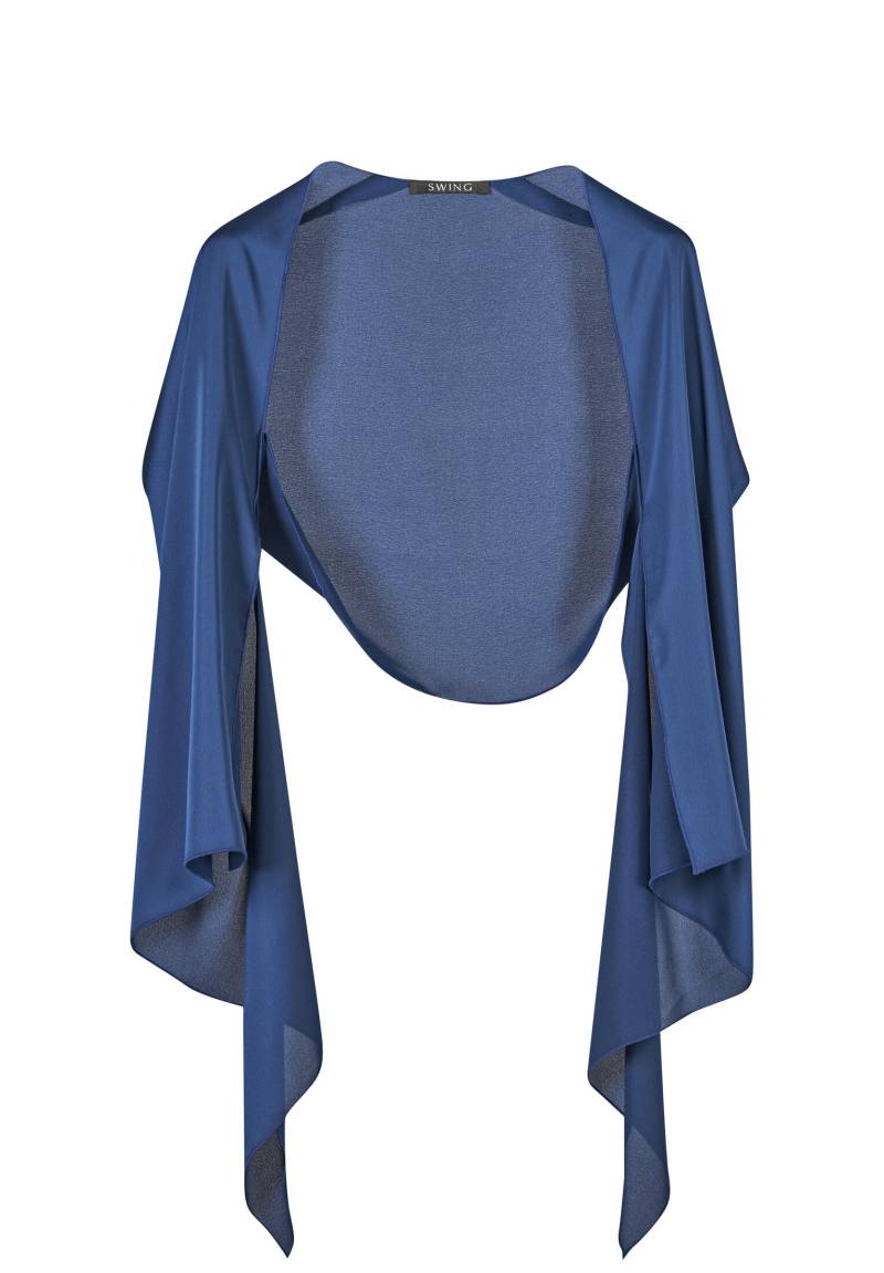 SWING - Stola aus nachhaltigem Satinchiffon majorelle blue - Gr. - L von SWING