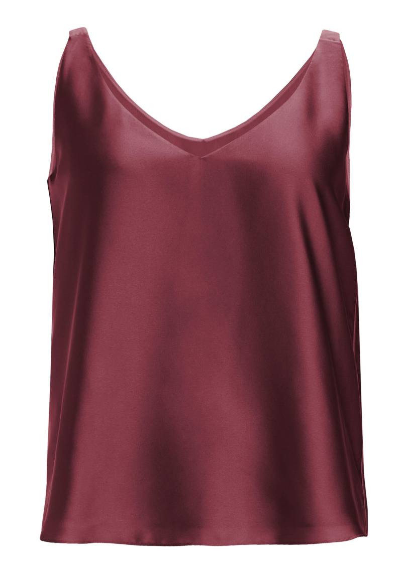 SWING - Top aus nachhaltigem Satinchiffon merlot - Gr. - 38 von SWING