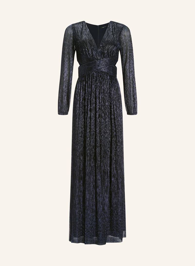 Swing Abendkleid Mit Glitzergarn Und Cut-Outs blau von SWING