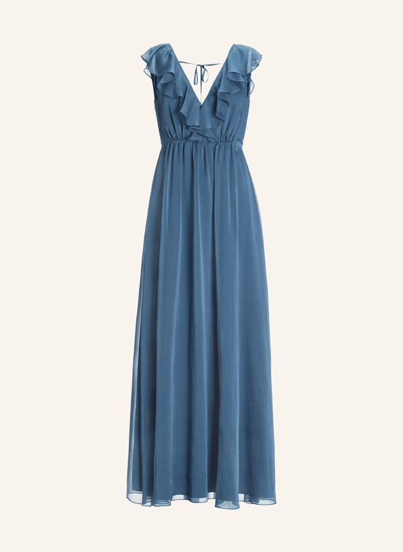 Swing Abendkleid Mit Volants blau von SWING
