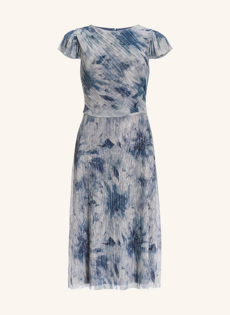 Swing Cocktailkleid Mit Plissees Und Glitzergarn silber von SWING