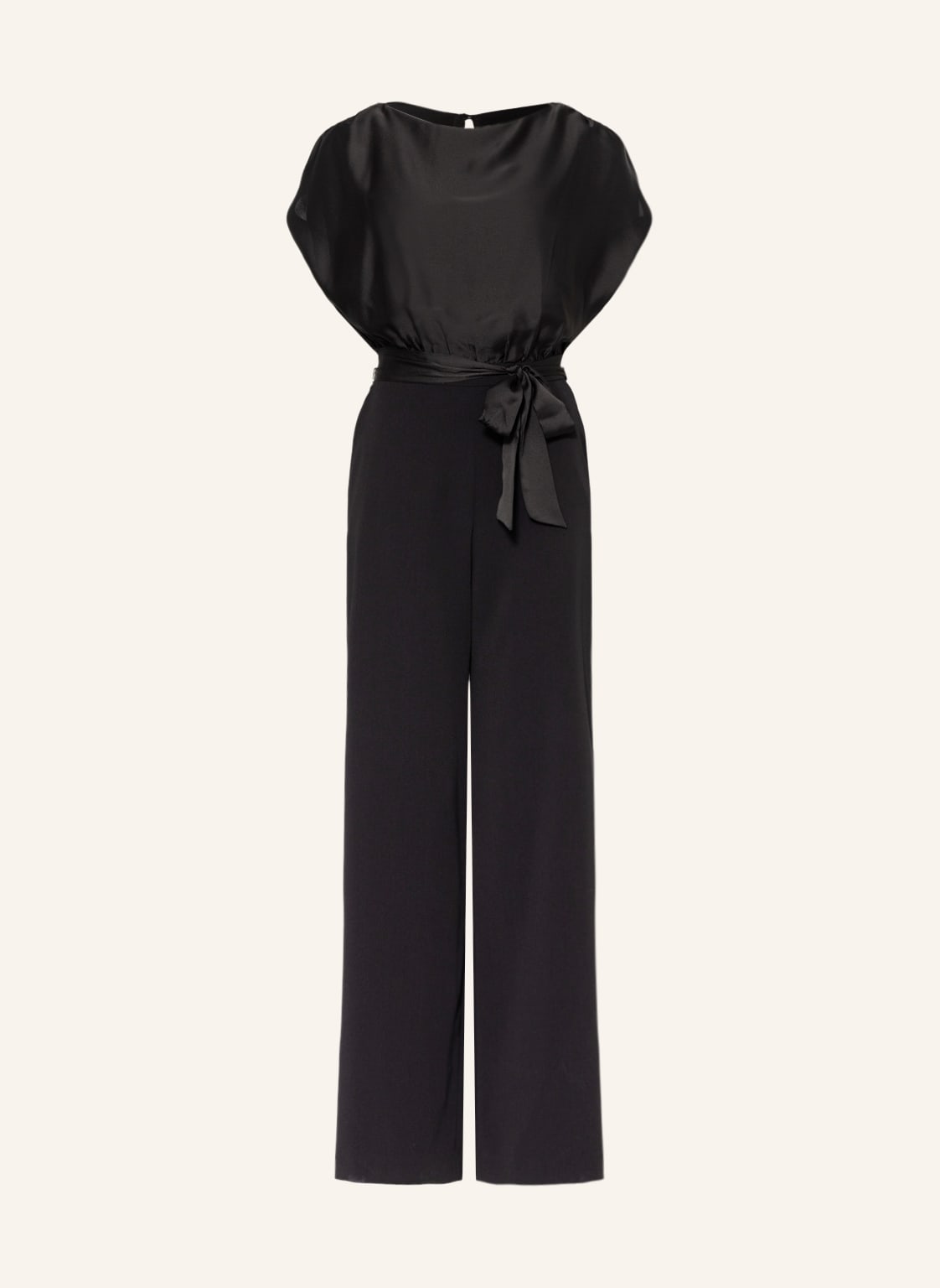 Swing Jumpsuit Im Materialmix schwarz von SWING