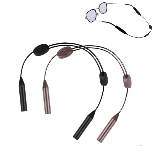 SWINILAYA Brillenband - Das zuverlässige Sportbrillenband für Damen, Herren und Kinder - Wasserfest, flexibel und stilvoll - 2er Pack in Schwarz und Braun von SWINILAYA