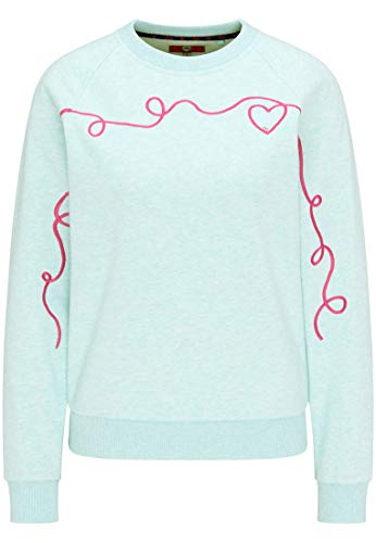 SWIRLY Women's Sweatshirt, Aqua Melange, 42 von SWIRLY