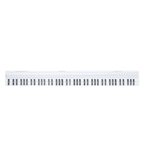 SWOOMEY 1 Stück 88-Tastatur-Karte Beschichtetes Papier Klavier-Griff-Übungstabelle Applikationsnotizen Klaviertastatur-Papier Grifftabelle Für Anfänger Tastatur-Übungspapier von SWOOMEY