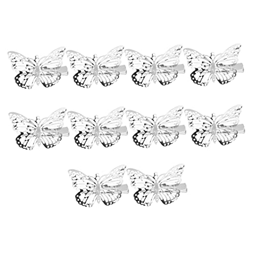 SWOOMEY 10stücke Haarklammern Mit Schmetterlings-design Rutschfeste Haarspangen Für Mädchen Elegantes Haarschmuck Haarclips Für Festliche Anlässe Und Alltag Charmante Haaraccessoires von SWOOMEY