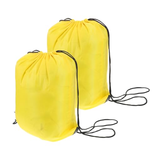 SWOOMEY 2 Stück Helm Aufbewahrungstaschen Reisetaschen Helm Tragetaschen Helm Aufbewahrungs Organizer Motorradkoffer Rennhelm Tasche Reithelm Staubschutzhüllen Helmkoffer Gelb von SWOOMEY