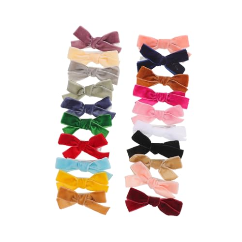 SWOOMEY 20stücke Haarspangen Mit Schleife Kleine Haarspangen Süße Haar-accessoires Für Junge Mädchen Leicht Anzuwendende Haarnadeln Haarschmuck Für Mädchen von SWOOMEY
