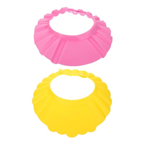 SWOOMEY 2stücke Duschhaube Verstellbare Wasserdichte Haarschutzkappe Für Kleinkinder Weiche Badekappe Für Sorgenfreies Waschen Der Haare Für Junge Mädchen Und Kleinkinder von SWOOMEY