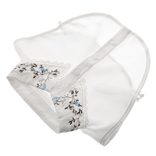 SWOOMEY Abnehmbarer Bestickter Kragen Damen Eleganter Fake Kragen aus Polyester Vielseitiges Modeaccessoire für Verschiedene Stilrichtungen und Anlässe von SWOOMEY