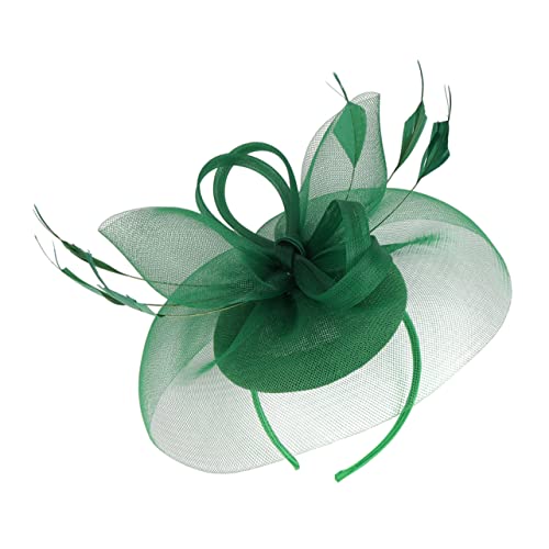 SWOOMEY Gauze Fascinator Hut für Damen Elegantes Stirnband für Hochzeiten Teepartys und Romantisches Design mit Zuverlässigen Materialien für Fotografie und Maskeraden Dunkelgrün SWOOMEY Gauze Fascinator Hut für Damen Elegantes Stirnband für Hochzeiten Teepartys und Romantisches Design mit Zuverlässigen Materialien für Fotografie und Maskeraden Dunkelgrün von SWOOMEY